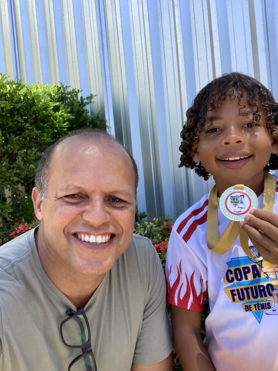 Aluno campeão categoria 8 anos Copa Futuro Academia Winner 
